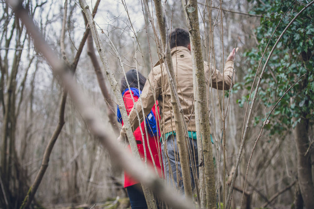 séance engagement avant mariage dans la forêt de la Robertsau à Strasbourg, photographe mariage