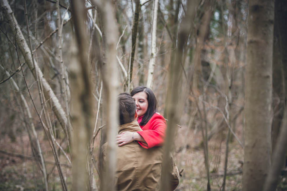 séance engagement avant mariage dans la forêt de la Robertsau à Strasbourg