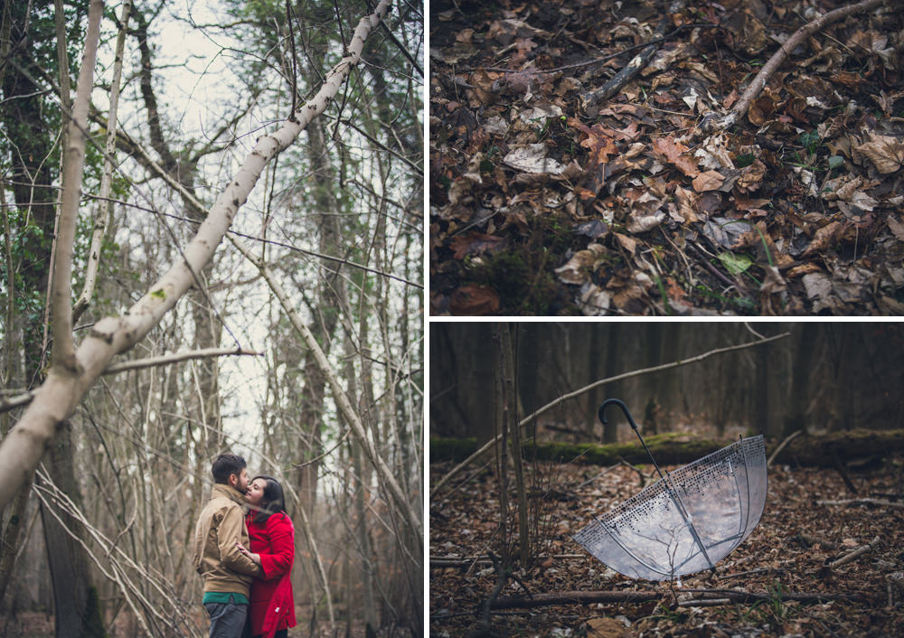 séance engagement avant mariage dans la forêt à Strasbourg