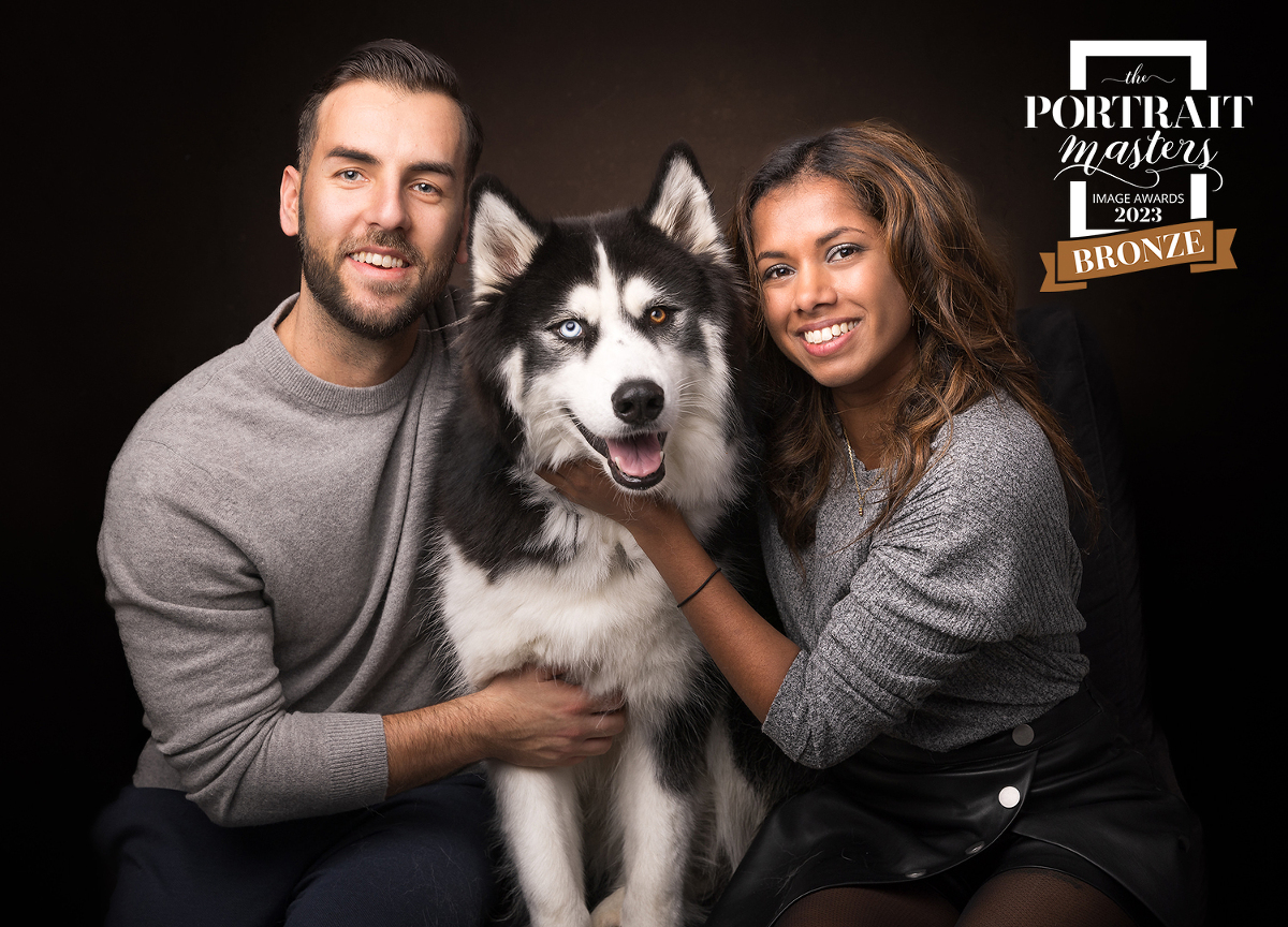 séance photo avec un chien studio photo Barr